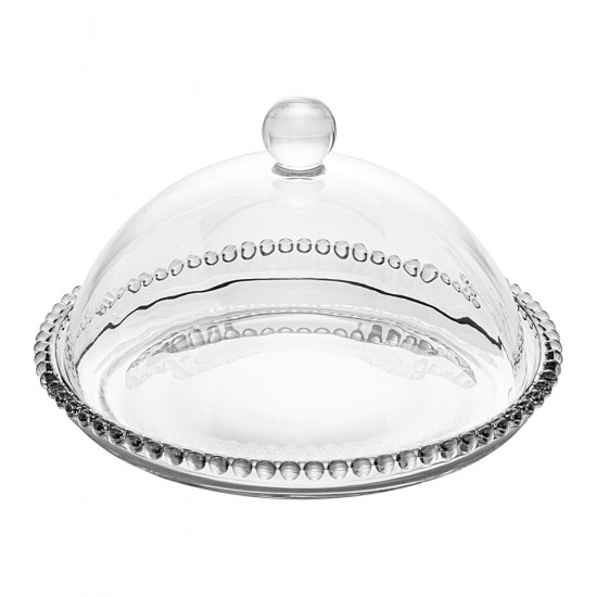 Queijeira 19,5cm Por 12cm Pearl De Cristal Ecológico Wolff